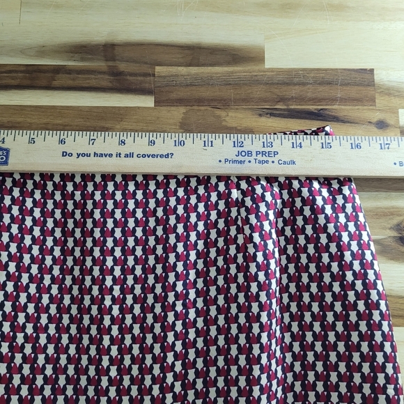 Ann Taylor 10P Pencil Skirt Rayon Blend Silk Lining Multicolored Geometric Print - Picture 6 of 8